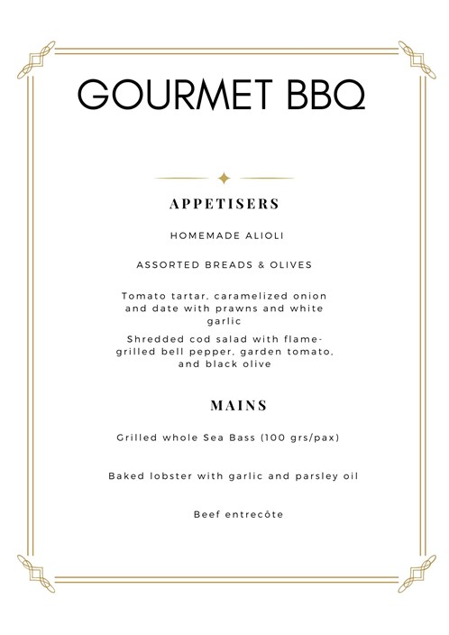 2024 GOURMET BBQ MENU PAGE 1